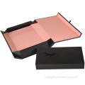 Rigid Black Paper Gift Box / Folding Paper File Box